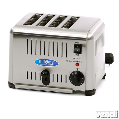 Kenyérpirító toaster, 4 szelet kenyérhez